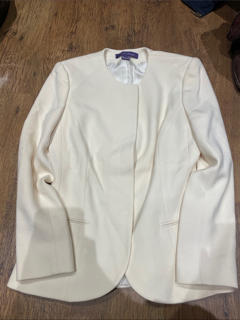 Ralph Lauren Purple Label Cream Blazer